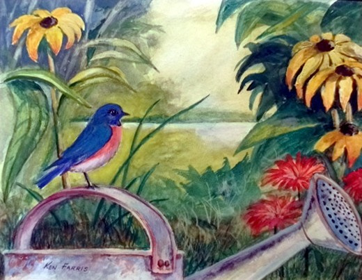 "A Bird's Eye View" by Artist Ken Farris.