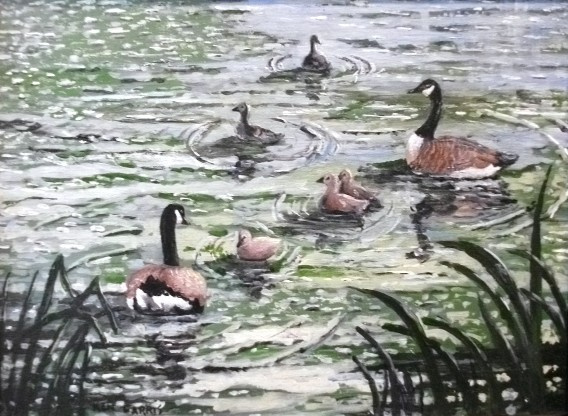 "Family Outing" by Artist Ken Farris.