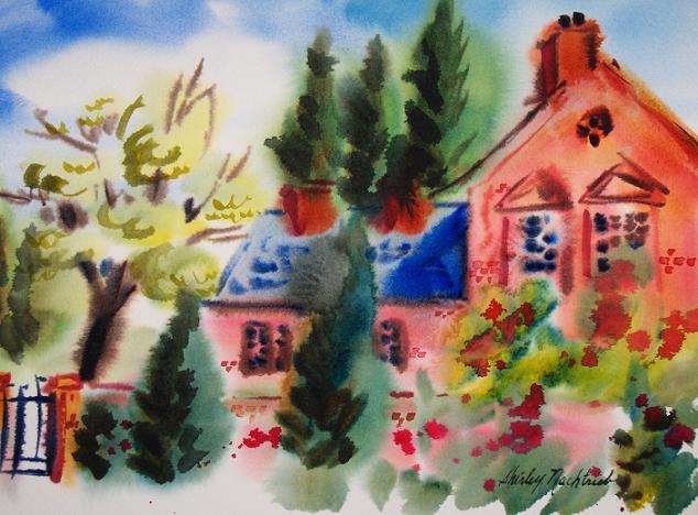 "English Garden" by Artist Shirley Nachtrieb