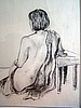 An Image in Femininity (Original Charcoal Drawing)