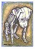 "Skeleton Beagle" by Artist Mollie Chounard