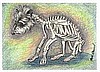 "Skeleton Terrier" by Artist Mollie Chounard
