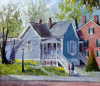 "Spring on Main Street" by artist Ken Farris.