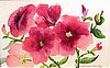 "Red Hot Petunias" by artist Natalie Fleming