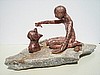 "Buddies" $295 M:Soldered copper,red jasper,quartz