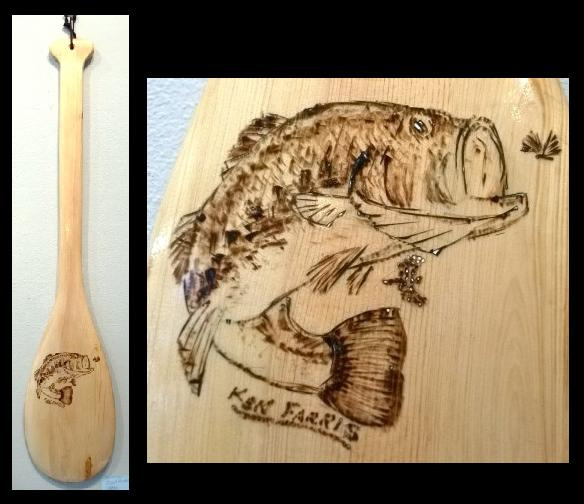 "Hand-made Boat Paddle" by Artist Ken Farris.