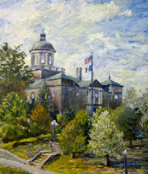 "The Old Courthouse" by artist Ken Farris.