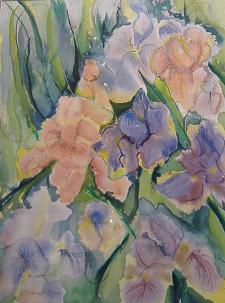 "Iris Composition #4" by Artist Catherine Mahoney