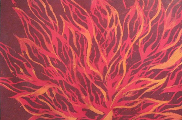 "Flaming" by Artist Sarah Merideth.