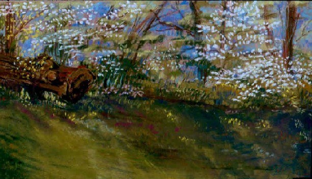 "Dogwoods at Cinagro Farms" by Juliette Travous.