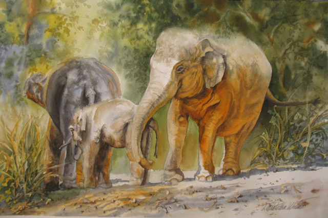 "Elephant Walk" by Linda S. Wilmes